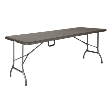 Bolero Rotan Rechthoekige Centervouwtafel Bruin 6Ft