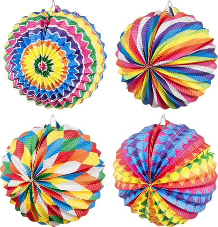 Boland - Papieren ballonlampion assorti Multi - Verjaardag, Kinderfeestje, Sint Maarten