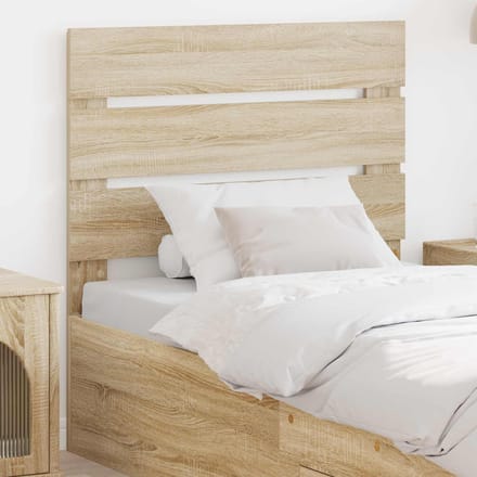 vidaXL - Hoofdbord - Sonoma - Eik - Bewerkt - hout
