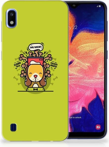Samsung Galaxy A10 Telefoonhoesje met Naam Doggy Biscuit