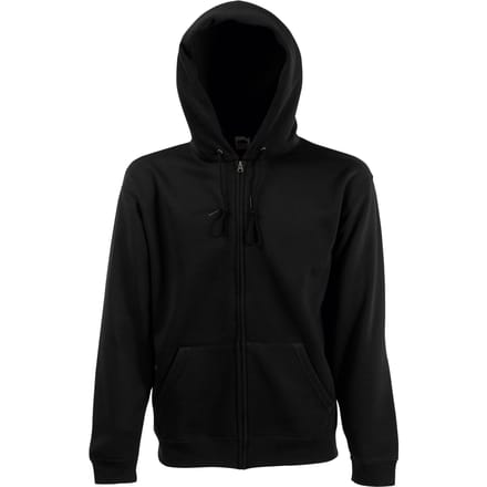 Fruit Of The Loom Heren Sweatshirt Met Capuchon (Zwart)