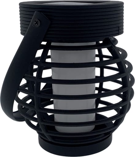 Benson Solar LED tuinlamp - vlam effect - 12 LED's - ø 9 cm - oplaadbare batterij