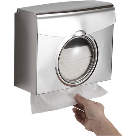 Papieren handdoek dispenser Dubbele dispenser Papieren handdoek houder Dispenser Muur gemonteerd Boren Waterdicht zilver