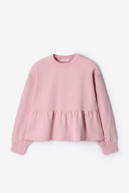 Sissy-Boy - Roze sweater met peplum