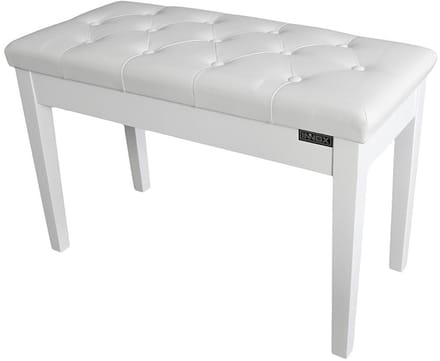 Piano- en orgelbank met opbergvak - Innox PB 20W - Wit