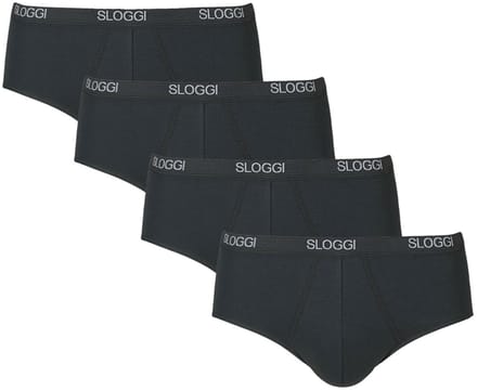 Sloggi men Basic Midi zwart 4-pack = 3+1 gratis