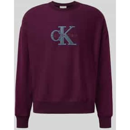 Oversized fit sweatshirt met logostitching, model 'Premium'