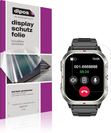 dipos – 6x Beschermfolie geschikt voor Jugeman V10 | Krasbestendige & heldere Screenprotector Ultra-Thin
