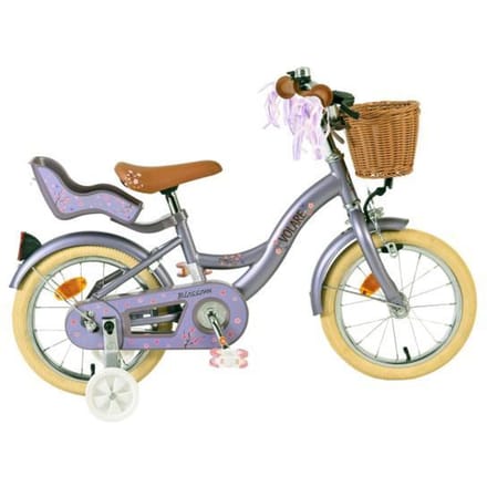 Volare Bicycles Blossom 14" paars met 1 handrem en terugtraprem Fietsen