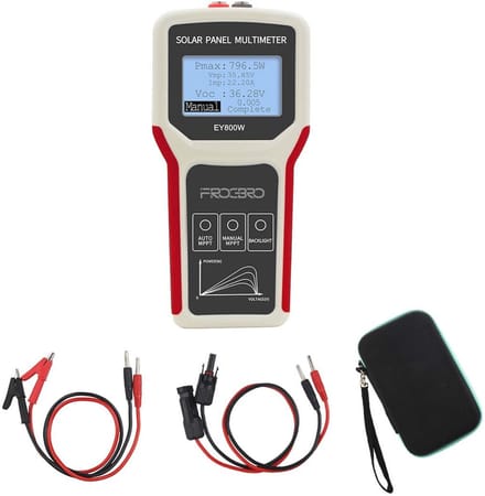 Zonnepaneel Tester Multimeter Voor Fotovoltaïsche Panelen Met Helder LCD Display