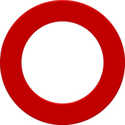 ABC Darts - PU Rubberen Dartbord Surround Ring - Dartbord Beschermring - Rood