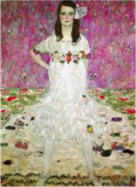 Mini kunstposter - Gustav Klimt - Mäda Primavesi - 24x30 cm
