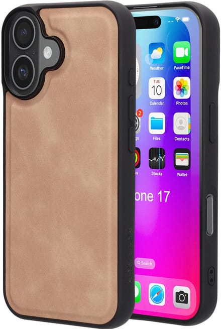Mobiparts Classic Backcover geschikt voor Apple iPhone 17 Moonstone - Beige - MagSafe