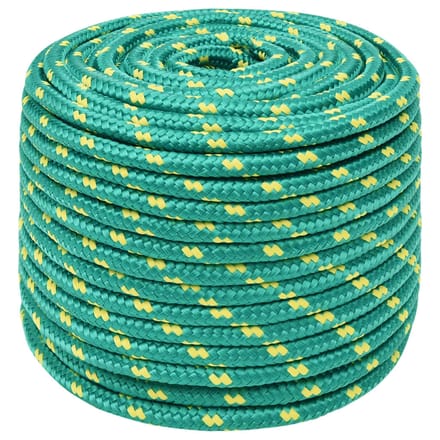 vidaXL - Boottouw - 12 - mm - 100 - m - polypropyleen - groen