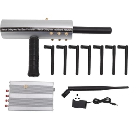Metaaldetector Machine Zilver 25m Diepte met 8 Antennes 1200m Bereik Metaaldetector voor Buiten black