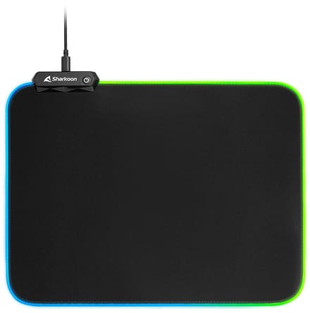 Sharkoon 1337 RGB V2 Gaming Mat Game-muismat Zwart