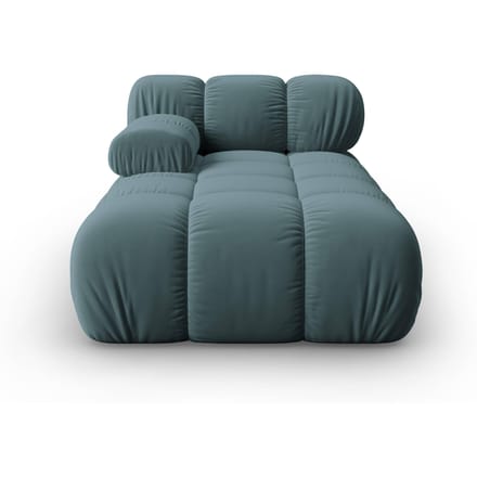 Modulair-chaise longue Tropea links velvet | Milo Casa