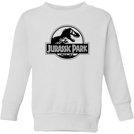 Jurassic Park Logo Kids' Sweatshirt - White - 110/116 (5-6 jaar)