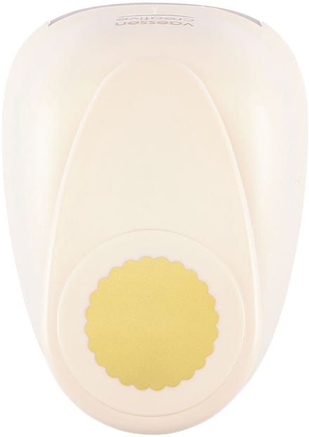 Vaessen Creative Pons - Figuurpons - Cirkel Geschulpt - Ø 6,3 cm