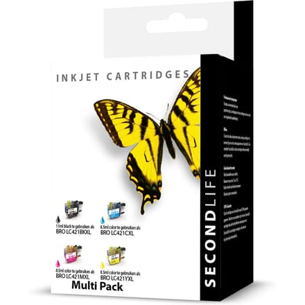 SecondLife - Multipack Brother LC 421 XL