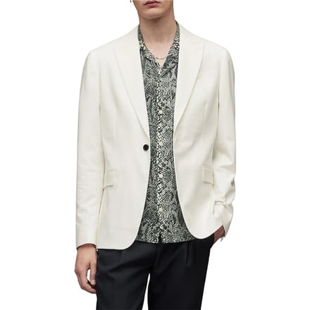 AllSaints Row Blazer Bone White Taglia: 38 | Blazers Outlet | Uomo | Bianco