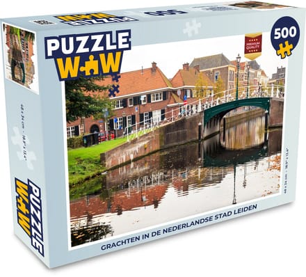Puzzel Water - Leiden - Huis - Legpuzzel - Puzzel 500 stukjes