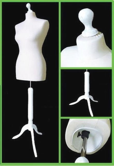 Dames Etalagepop Wit - Ideaal voor Modewinkels en Naai-projecten