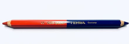 Lyra timmermanspotlood blauw/rood 2.5mm - 72 stuks