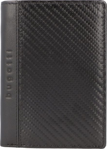 bugatti Leren Portemonnee Comet Portrait Wallet Black Zwart