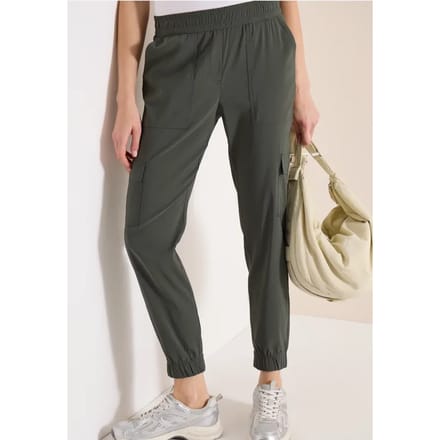 Mid Waist Slim Legs broek in cargo-look