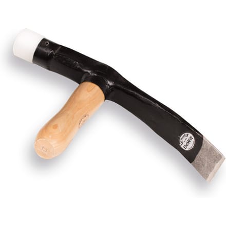 De Wit Straathamer 7cm met essen steel en nylon dop