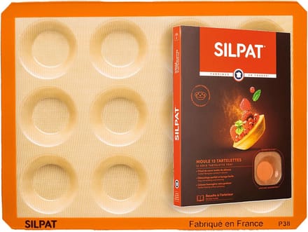 Set van 6 Ronde Kleine Taartvormpjes - Flexibele Siliconen Bakvorm