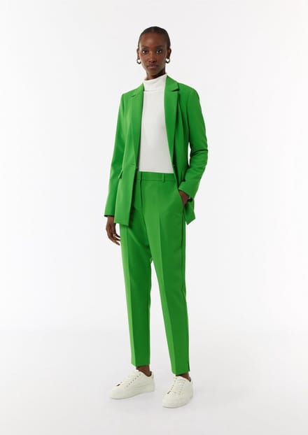 Vrouwelijke pantalon met splitzoom COMMA