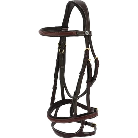 Houten hoofdstellen voor paard van leer Norton Oliva