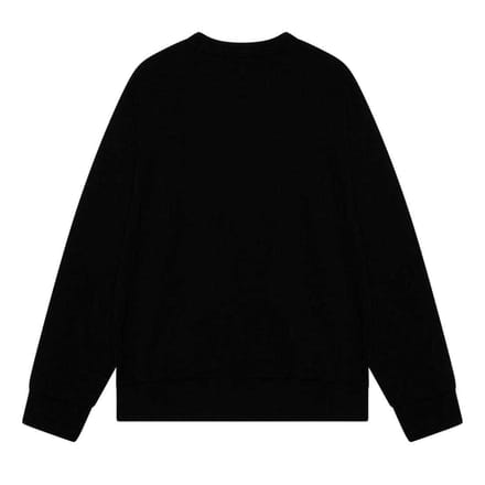Diesel Heren Dubbel Vernietigd Logo Sweatshirt (Zwart)