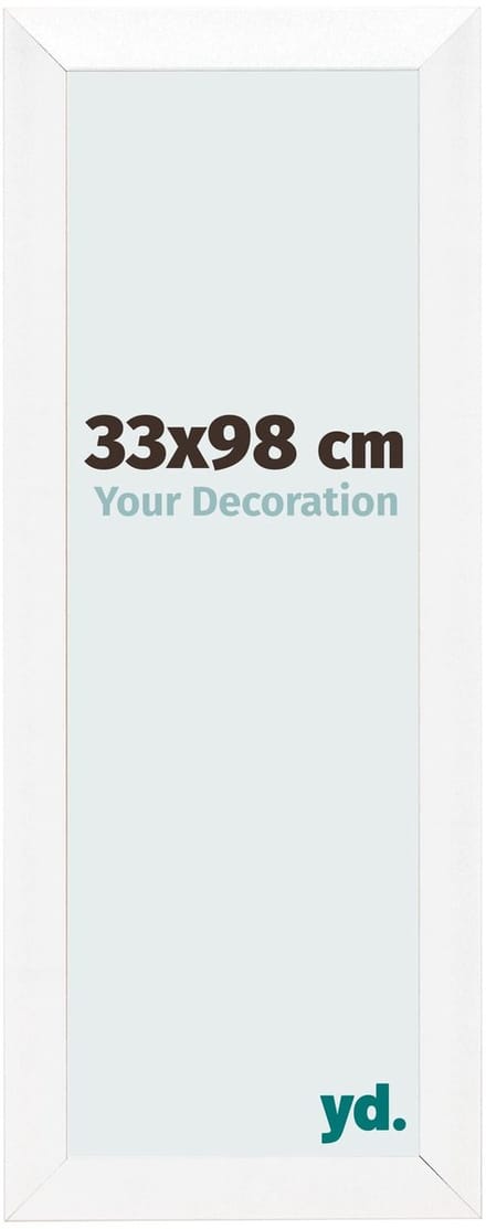 Your Decoration - Fotolijst 33x98 cm - MDF - Wit Hoogglans - Pisa