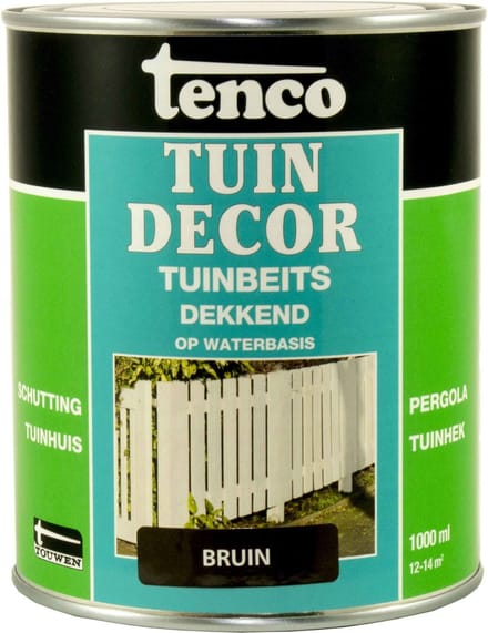 Tenco Buitenbeits Tuindecor Dekkend - Bruin - Zijdeglans - 1l