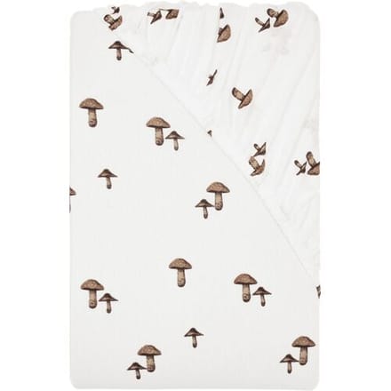 LIVARNO Jersey hoeslaken 140-160 x 200 cm (Paddestoelen)