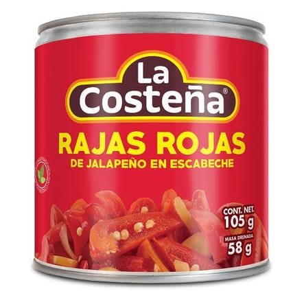 La Costena Jalapeno Red Slices 199g