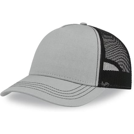 Atlantis Headwear Rapper Canvas Cap Recycled AT426 - grey/black - One size