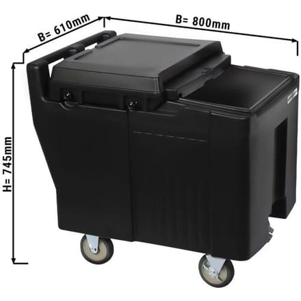 GGM Gastro Thermoisolierter Eiswagen / Ice Caddy - 125 Liter