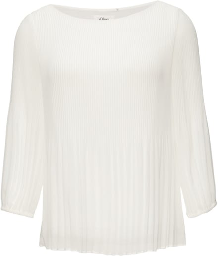Regular fit blouse van chiffon