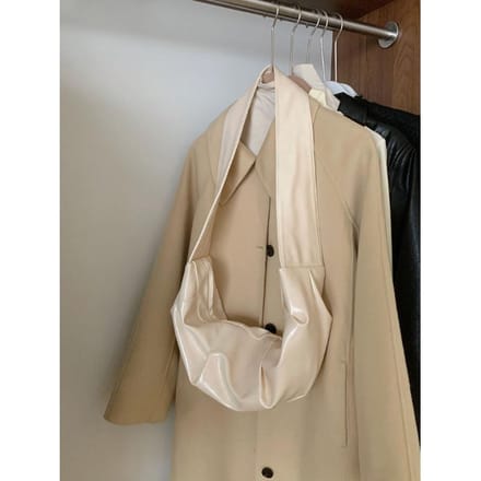 Retro Soft Leer Grote Capaciteit Geplooide Dumpling Tas Lazy Style Casual en Veelzijdig Commuter Schoudertas voor Dames beige