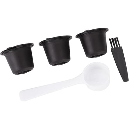 3 Stuks Huishoudelijke Herbruikbare Koffiecapsules Filter Hervulbare Capsules Cup Geschikt voor Nespress (Zwart) black