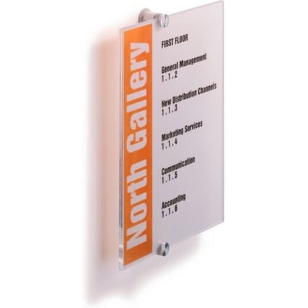 Durable deurnaamhouder Crystal Sign formaat 210 x 297 mm (A4)