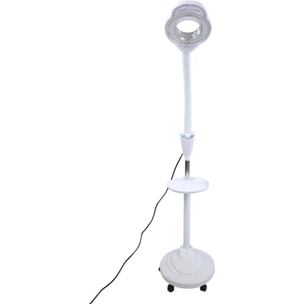 LED Koud Licht Hoogte Verstelbaar 8x Vergrootglas Standaard Lamp Tattoo Schoonheidslicht Salon Gebruik US Plug white