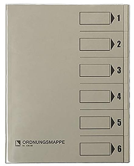 Bene 83600GR map met stofomslag, grijs