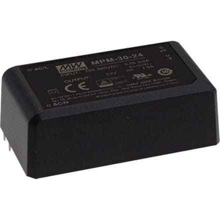 MEAN WELL MPM-30-12 AC/DC-printnetvoeding 12 V/DC 2.5 A