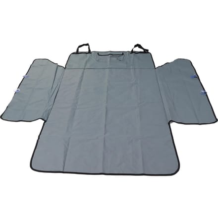 Housse de siège auto pour chien Tissu Oxford Imperméable Durable Installation Rapide Antidérapante Gain de Place Chien gray
