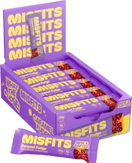 Misfits | Vegan Protein Bar | Cookie Dough | 12 Stuks | 12 x 50g